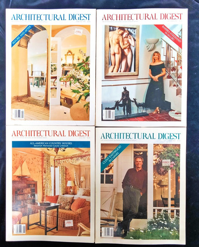 20 Revistas Diferentes De Architectural Digest En Pasta Blan (Usado)
