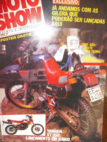 Revista Moto Show Poster Kawasaki  Gpx 750 R  N°50 Año 1987 