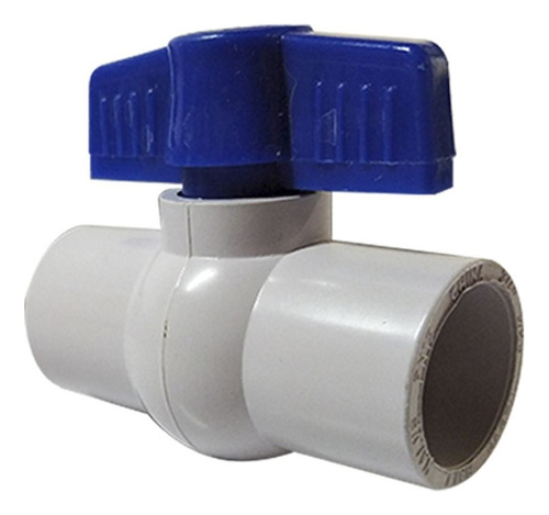 Valvula De Bola 3/4  Pvc Soldable Pegar Llave De Paso Soldar