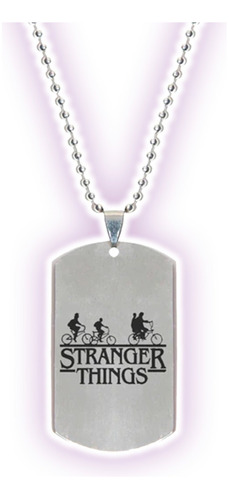 Collar Stranger Things Dije Acero Inoxidable Eleven Serie