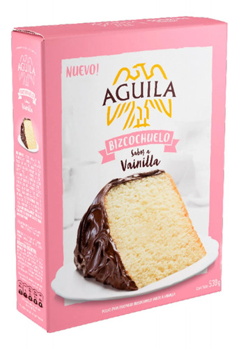 Bizcochuelo Sabor Vanilla Aguila 530g 