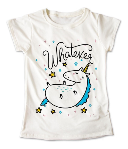 Blusa Unicornio Colores Playera Estampado Whatever #259