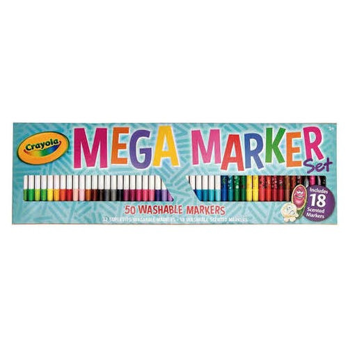 Crayola Mega Marker Set Caja Con 50 Plumones