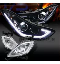 Comprar Faros Hyundai Elantra 2011-2013 Projector Led Halo Angel Eye