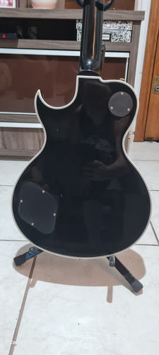 Guitarra Sx Les Paul Custom Gg1 Cus Black Destro Preto Rosewood