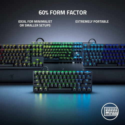 Imagen 5 de 6 de Teclado Gamer Razer Huntsman Mini Analog Optomecánico Rgb Xg