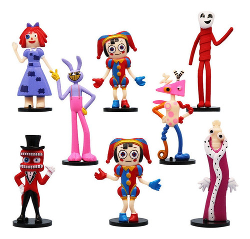 8p Circo Digital Figuras De Juguete Figuras De Porcelana 