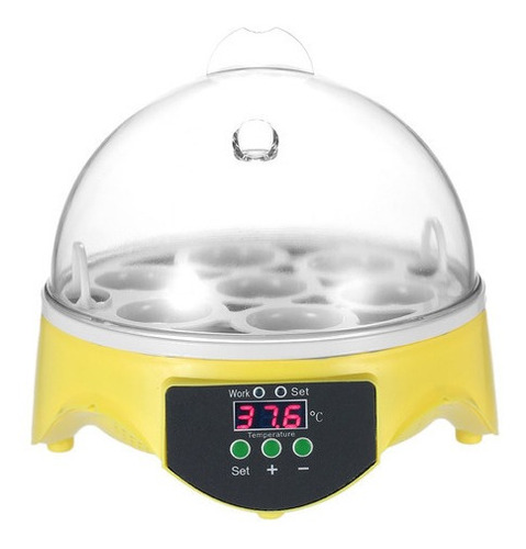 Mini Incubadora Digital Transparente 7 Huevos