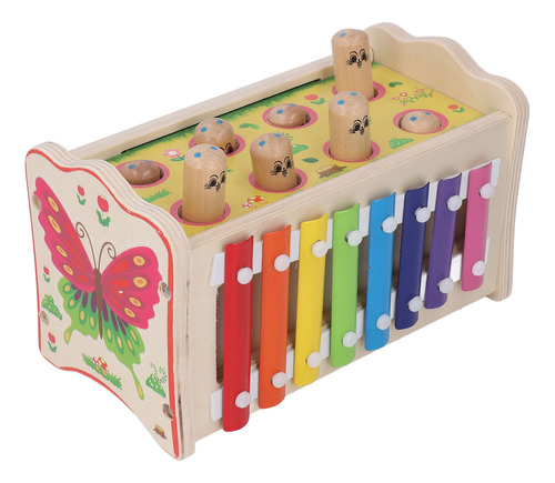 Juguete De Madera Para Golpear Bebés, 2 En 1, Divertido Y Ed