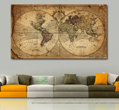 Cuadro Mapa Mundi