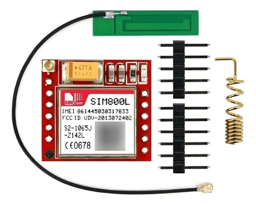 Módulo Gsm Gprs Sms Sim800l Sim 800l con antena+ranura Erduinu