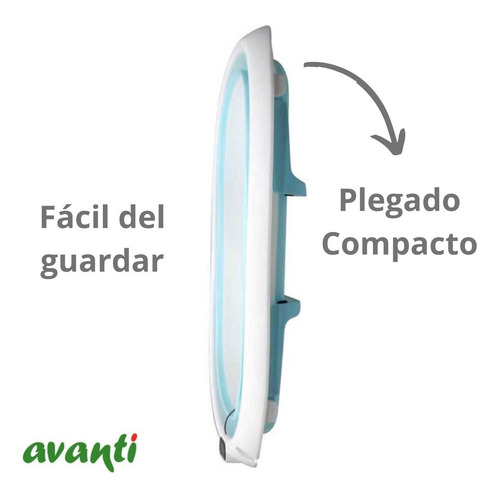 Imagen 6 de 8 de Bañera Para Bebe Tatetí Plegable Con Soporte Reductor Azul