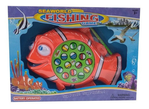 Juego De Pesca Infantil Fishing Game 15 Peces Mas Cañas