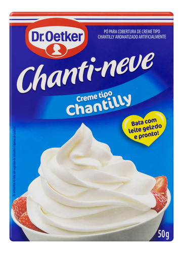 Chantilly Pó Dr. Oetker Chanti-Neve Caixa 50g