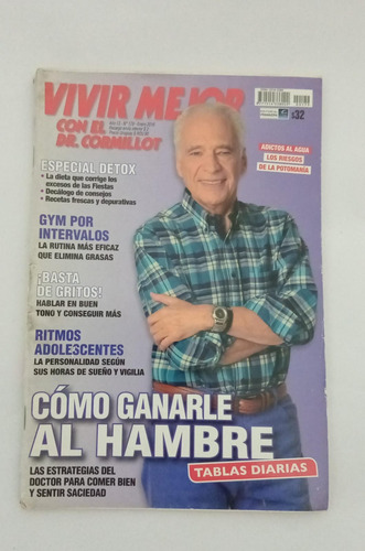 Revista Vivir Mejor. Dr Cormillot. N°179.editorial Primavera