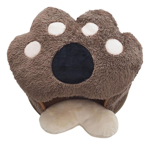 // Cartoon Paw Usb Aquecimento Mouse Pad Felpa Marron Claro