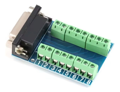 Conector Db15 A Clemas Tipo Tornillo Vga 2 Filas Macho