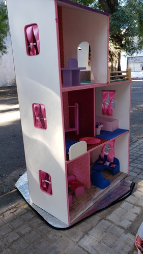 Imagen 4 de 7 de Casas Barbie 3 Pisos Completa 108 De Altura Elige El Color