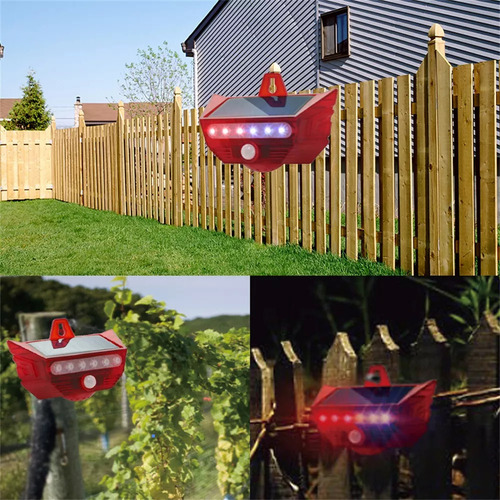 Sensor De Movimiento De Alarma De Sonido/luz Solar Y