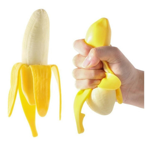 Juguete Banana Fidget Toy Antiestres Amansaloco Squishy