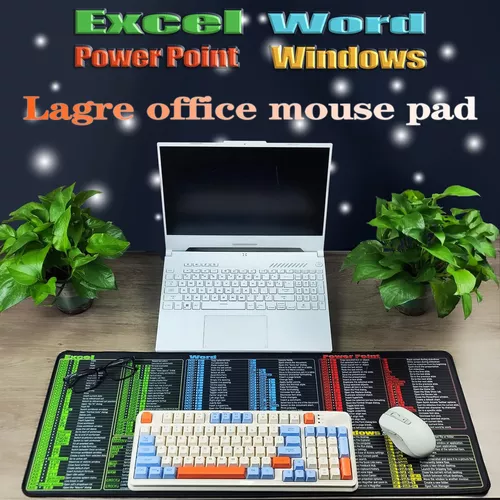 Alfombrilla Xl Antideslizante Para Mouse Excel/word/powerp