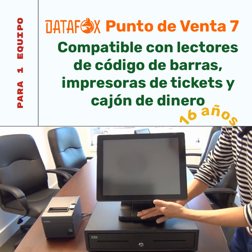 Datafox Punto De Venta 7 - Para Red