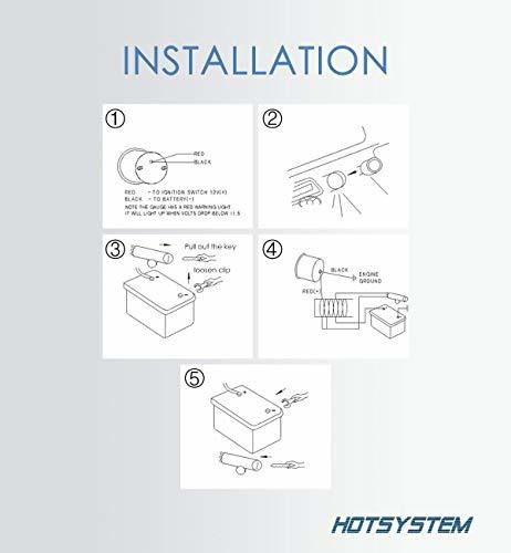 Repuesto Para Vehiculo Voltimetro Digital Hotsystem Led 7