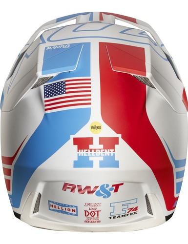 Imagen 3 de 9 de Casco Fox V3 Edicion Limitada Rwt Motocross #20858-574