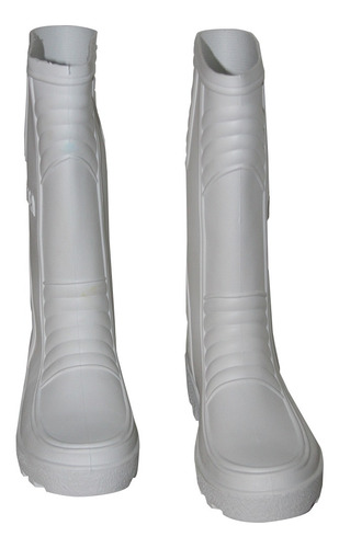 Imagen 4 de 9 de Botas Pvc Caña Larga Sin Puntera Supla, Blanca Talla 38 Pc