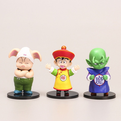 Figuras Dragon Ball X6 Gohan Krilin Piccollo Chaos Pvc
