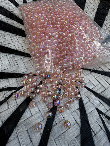 Perlas Tornasolada Pasante 8 Mm Rosa Claro 1850 Aprox.