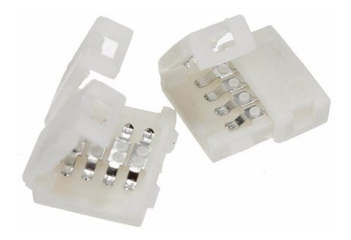 Imagem 3 de 5 de 10 Conector Fita Led Rgb 5050 3528 Colorida Emenda Sem Solda
