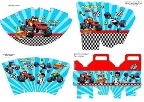 Kit Imprimible Fiesta Blaze And The Monster Machines