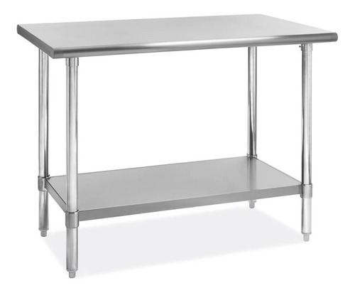 Mesa En Isla Galvanizada 110x60x90 Marca Ferrinox