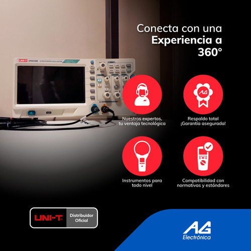 Osciloscopio De Ultrafosforo 100mhz, 2ch, 1gs/s Upo2102e