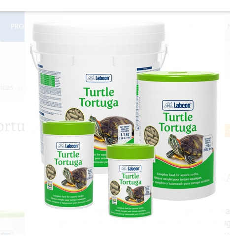 Alimento Tortugas De Agua Reptolife 1.100 Kg Labcon Brasil