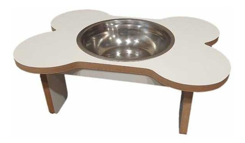 Imagen 3 de 3 de Comedero Hueso Elevado Simple Chico
