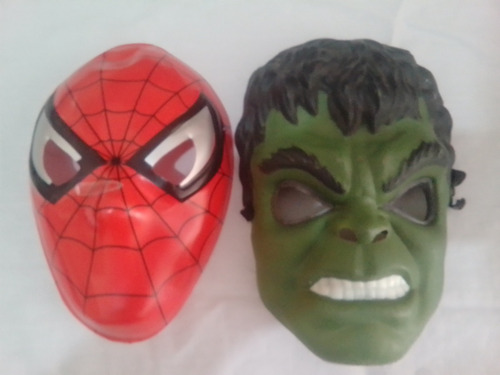 Mascara Careta Avengers Juguete Infantil Luz  Hulk  Spiderma
