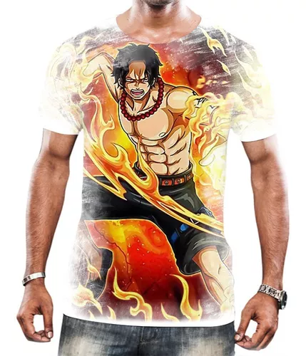 Camiseta One Piece - Portgas D. Ace