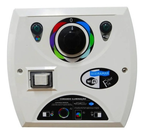 Kit 6 Hiper Led 9w Rgb 50mm Frontal Inox + Four Fix 81w Wifi