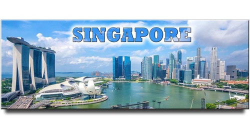 Iman Panoramico De Singapur Para Nevera Marina Bay Sands T