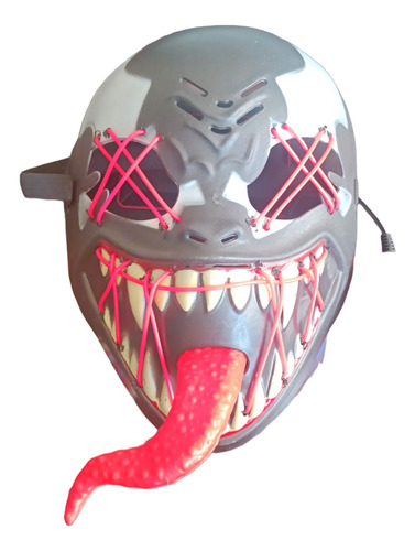 Mascaras Disfraz Venom Con Luz Led Halloween 