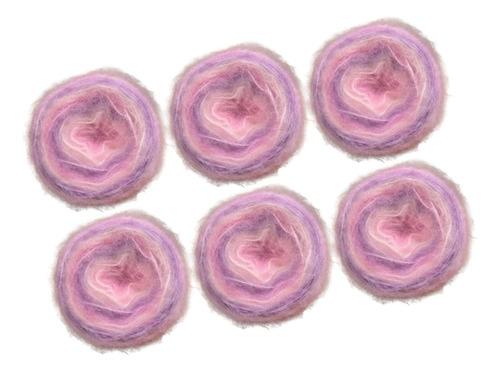 6 Piezas Material De Hilo De Tejido De Tejido De Estilo D