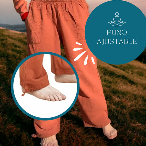 Babucha Pantalón Bambula Yoga Taichi Meditación Relax