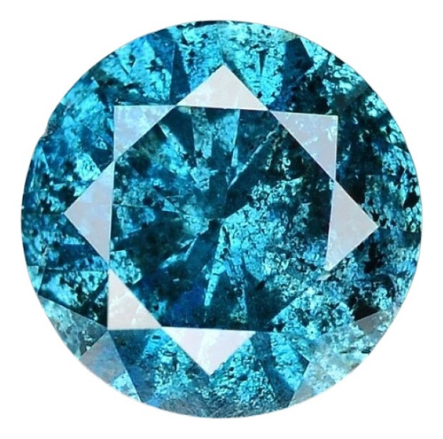 Diamante Azul Blue Vivid, 0,32ct, 4mm Con Certificado Gil