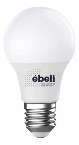 Bombillo Led Ebeli 12w A60 6500k E-27 Luz Blanca (fría) 2pza