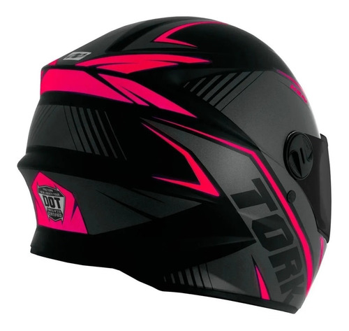 Imagem 2 de 4 de Capacete Moto Integral Pro Tork R8 Viseira Fumê Fechado