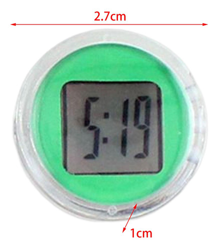 Reloj De Motocicleta Reloj Impermeable Para Manillar Verde