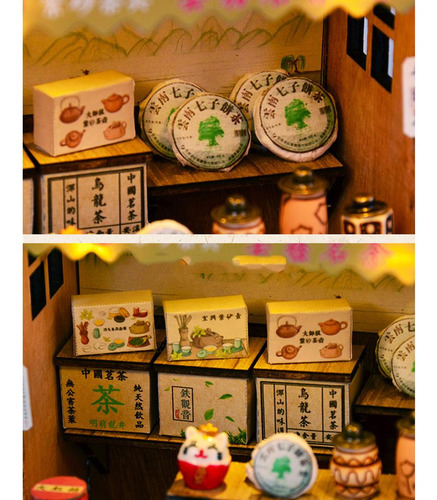1/24 Kits De En Miniatura De Para Bricolaje Té Antigua Con