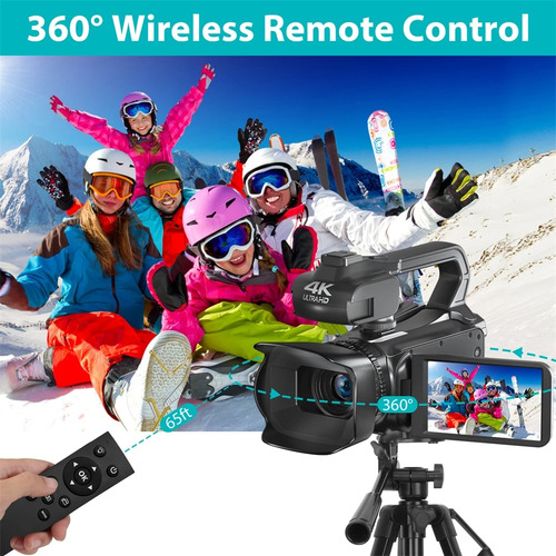 Cámara De Vídeo 4k De 64mp, Videocámara For Youtube,